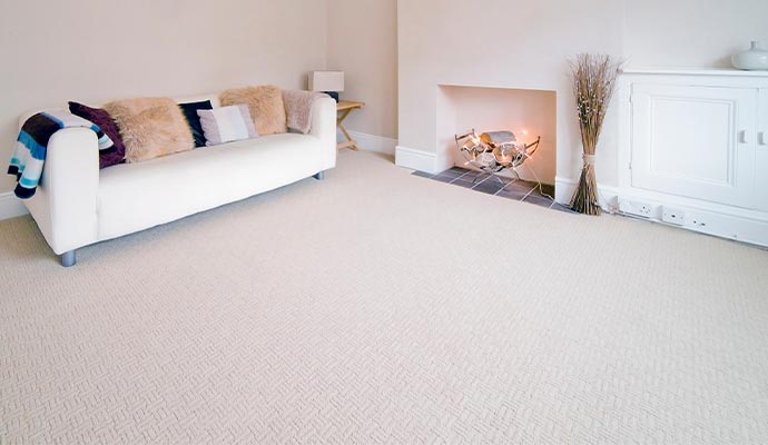 Broadloom carpet flooring